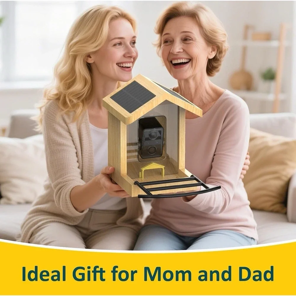 ®‎ BL01 Smart Bird Feeder with Camera, Free AI for 10000+Species 64GB Card 1080P